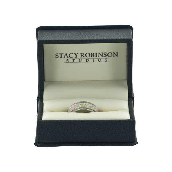 Pink & Green Opal Ring