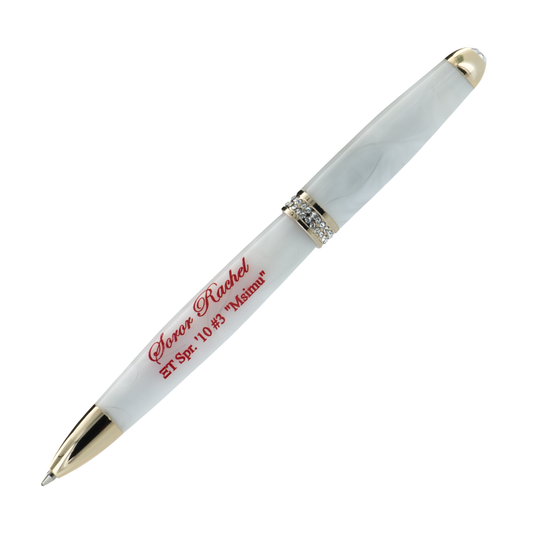 Pearl White Bling Pen