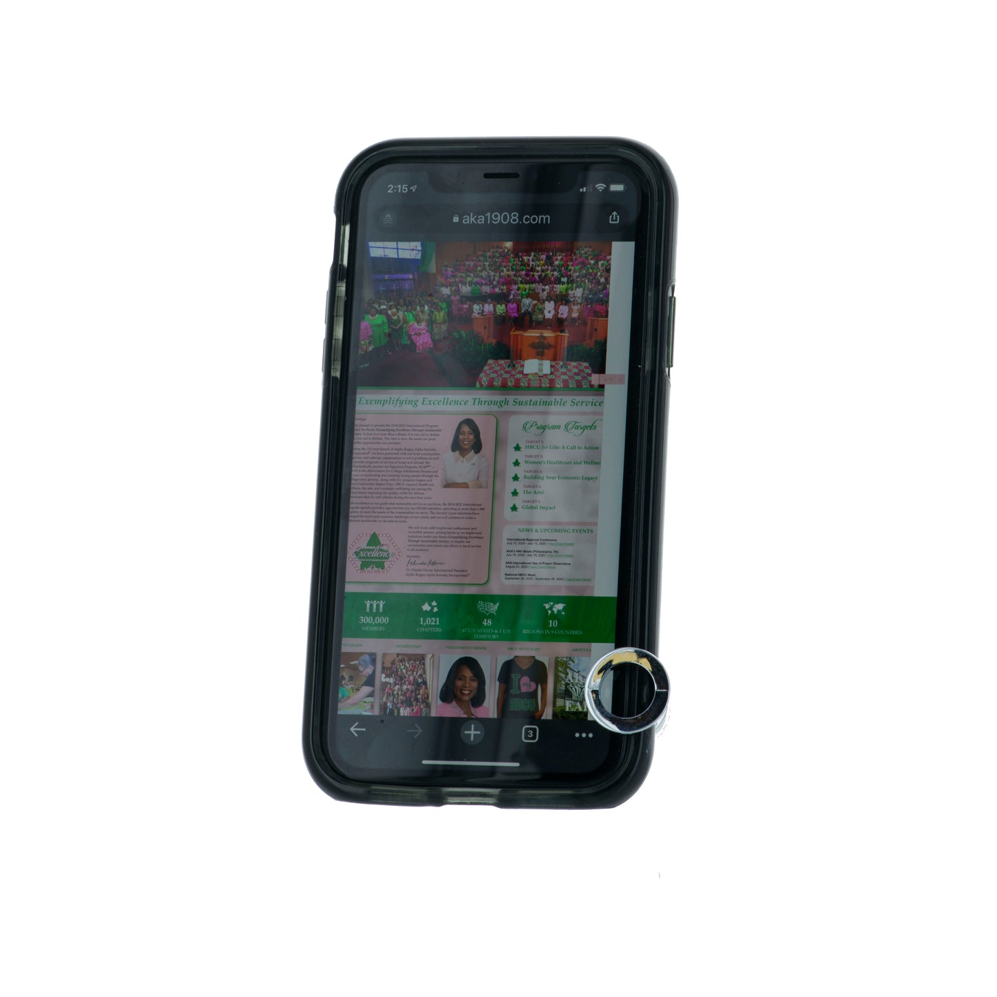 Alpha Kappa Alpha Phone Stand & Stylus