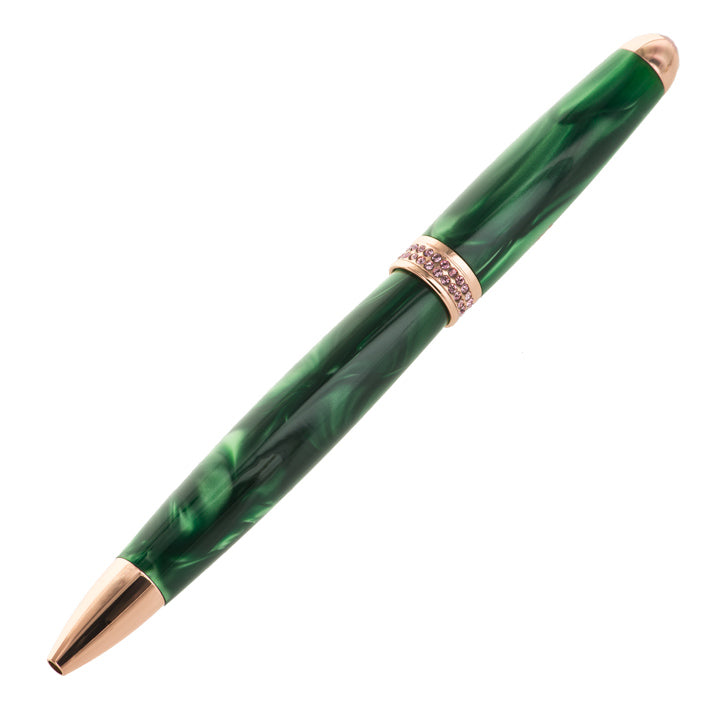 Alpha Kappa Alpha Rose Gold Green Bling