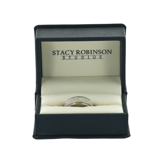 Pink & Green Opal Ring