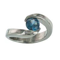 Sculpted Round Platinum
