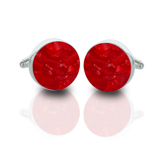 Silver Cufflinks – Crimson