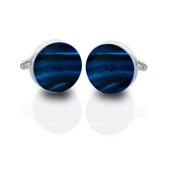 compare product Silver Cufflinks – Navy