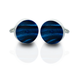 Silver Cufflinks – Navy